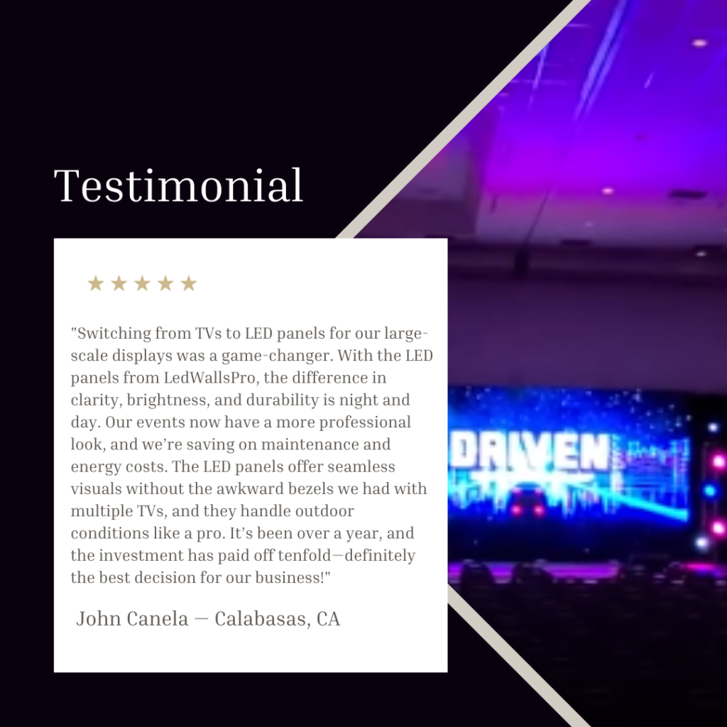 Why LED Wall Panels Are the Best Investment Over TV Video Walls for Large-Scale Displays