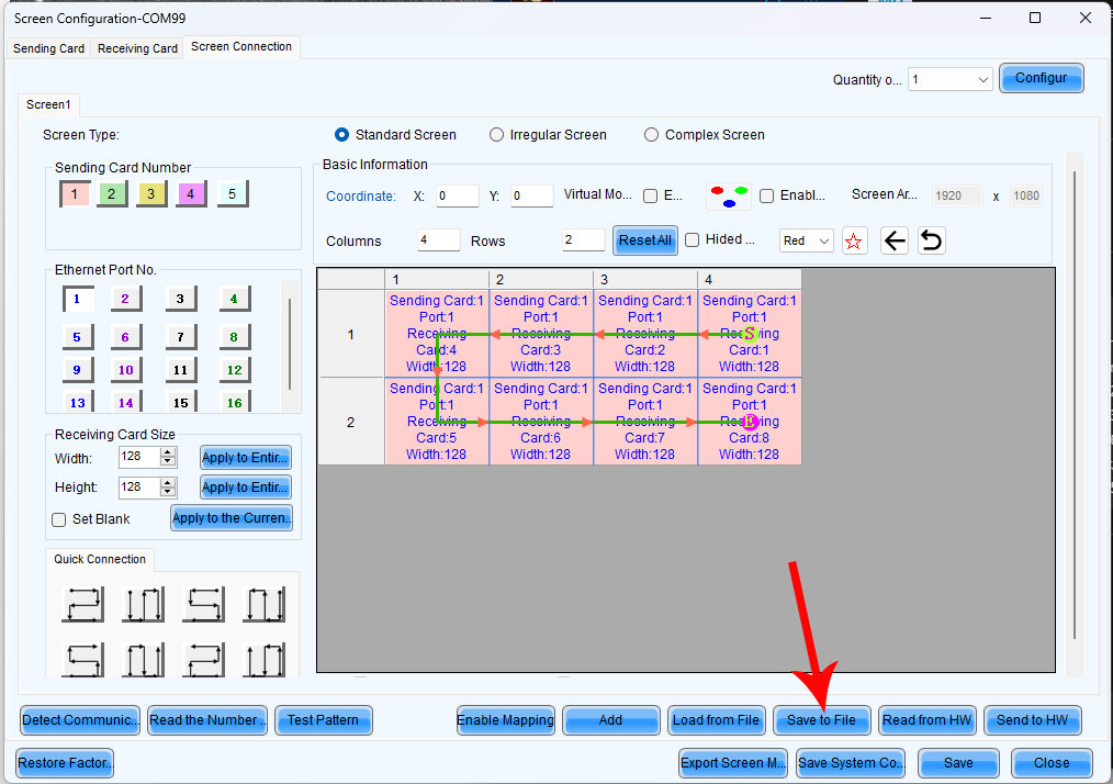 Mapping a LED Wall with a NovaStar Processor